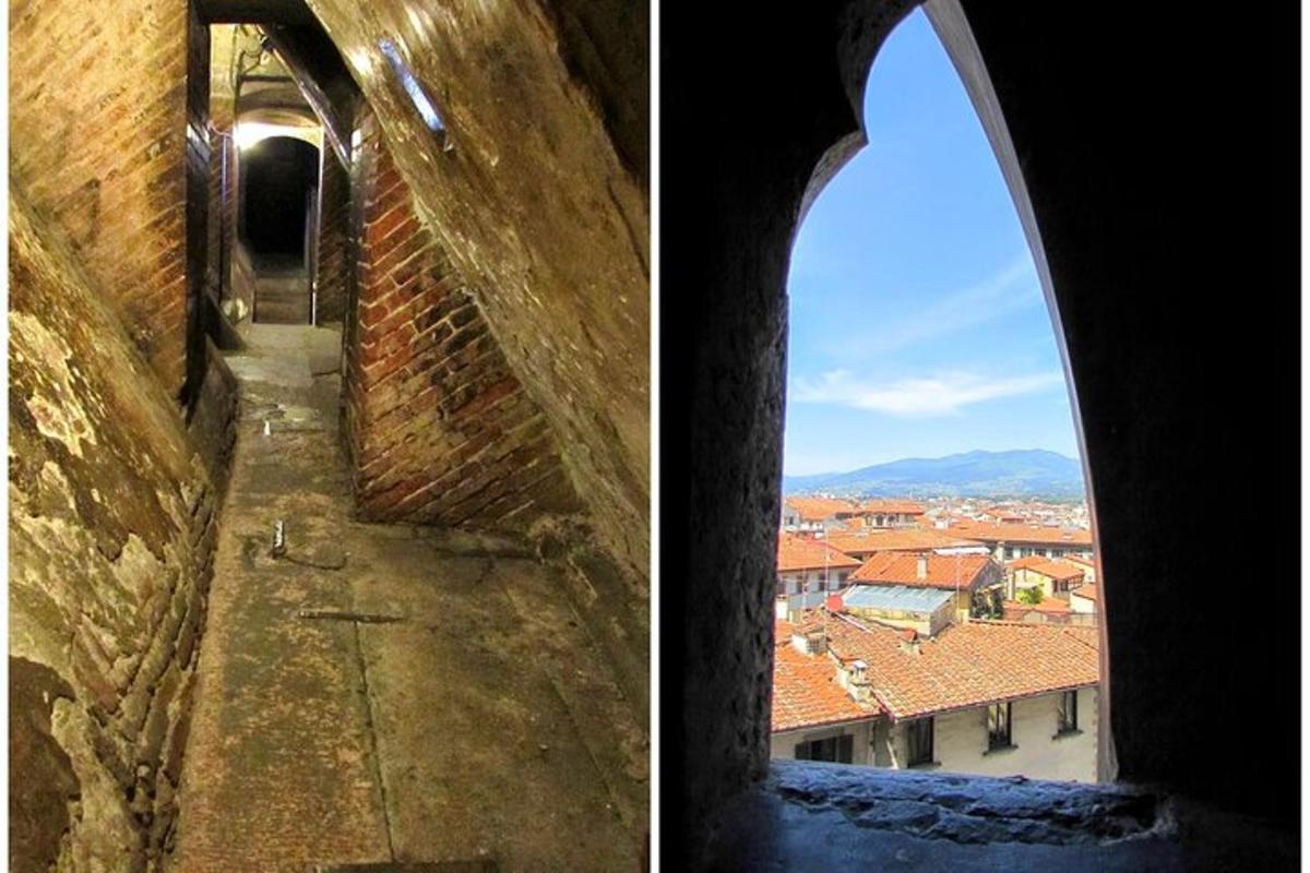 o arcadă într-o clădire cu vedere spre oraș