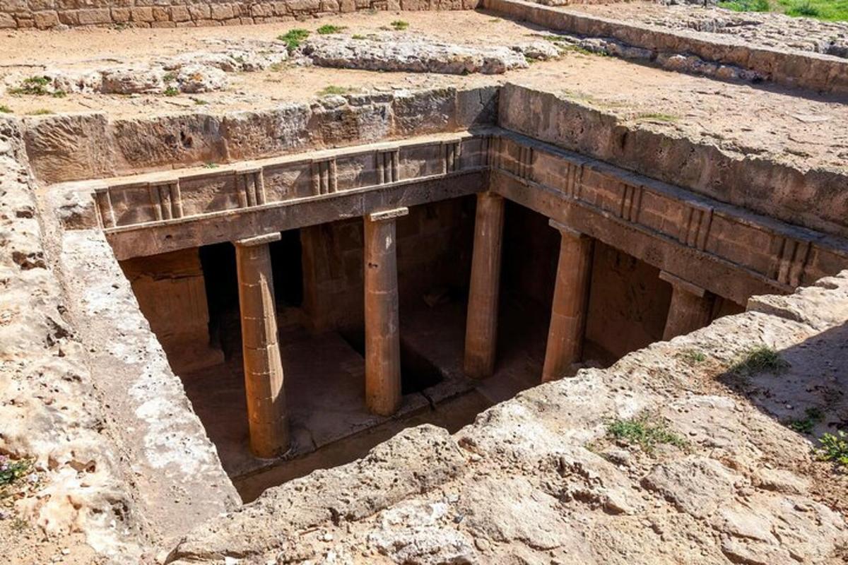an opening in the ruins of a building