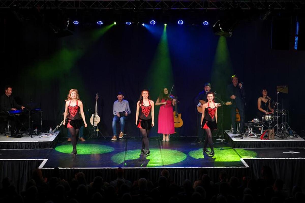 a group of people standing on a stage