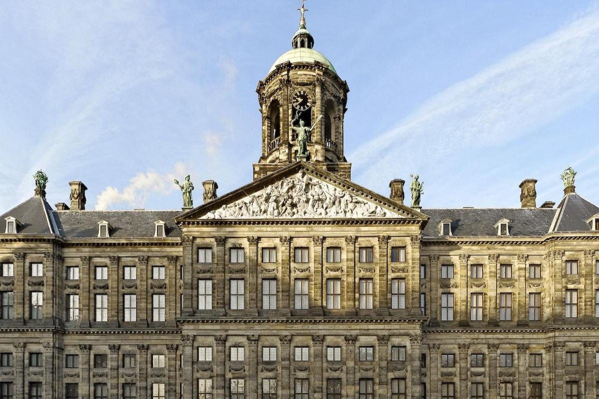 a large building with a clock tower on top of it