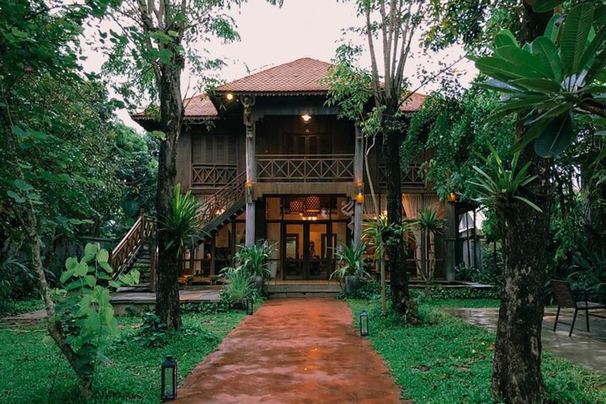 a house with a pathway in front of it
