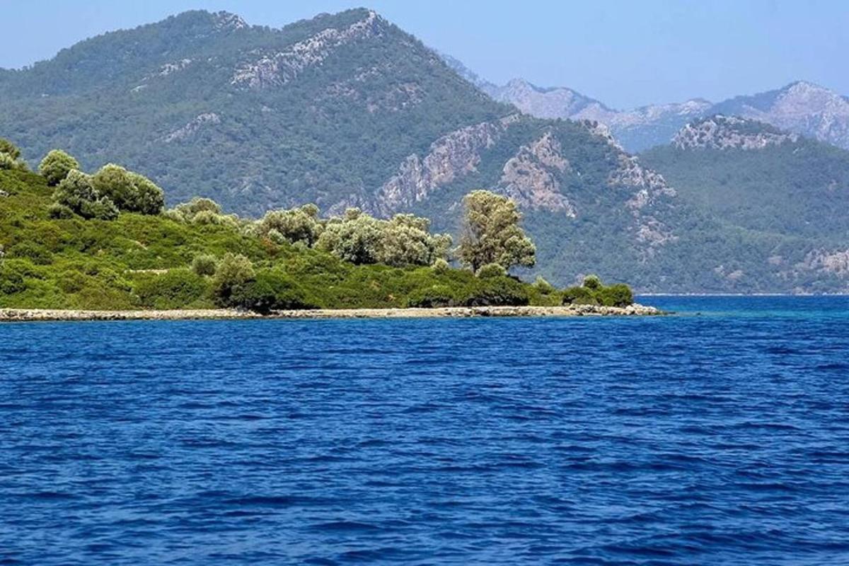 an island in the middle of a large body of water