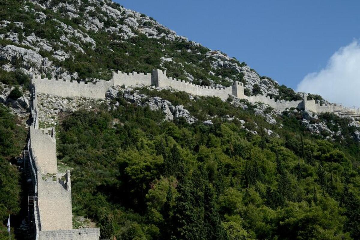 hrad na úbočí hory