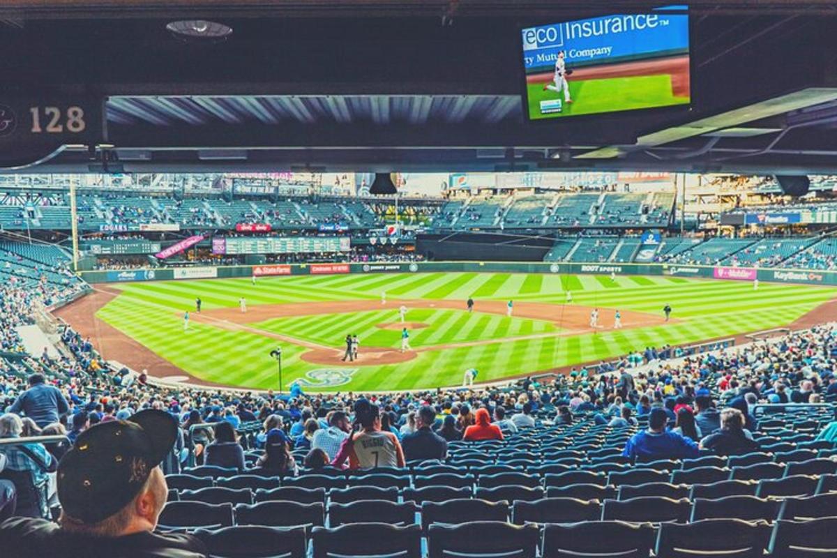 eine Menschenmenge, die ein Baseballspiel anschaut