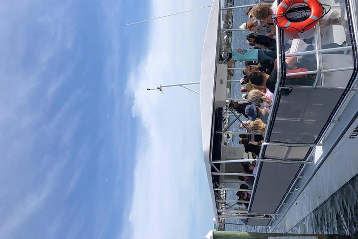a group of people on a ride on a cruise ship