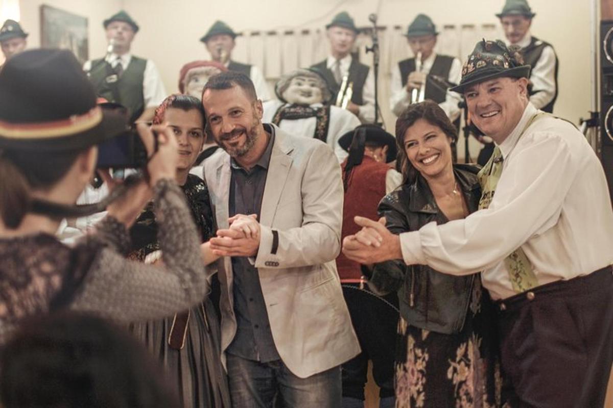 a group of people posing for a picture