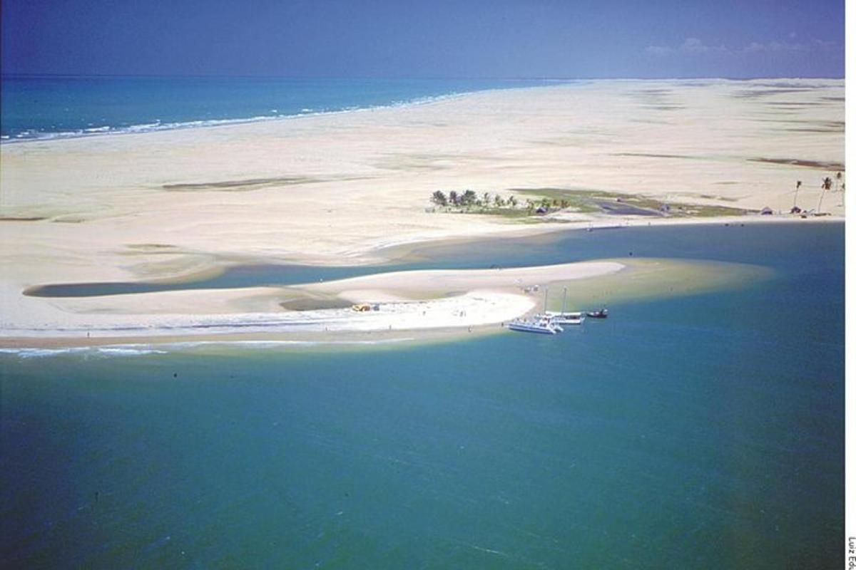 a small island in the middle of the ocean