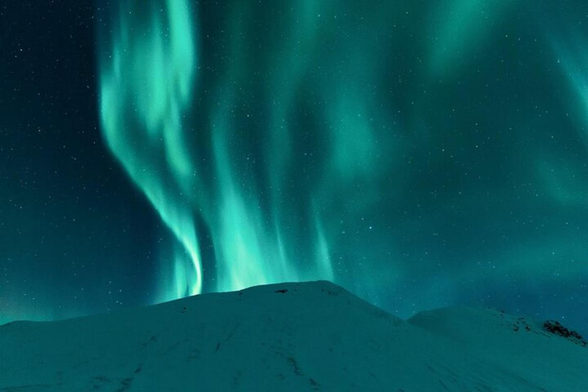 mynd af norðurljósum á himninum