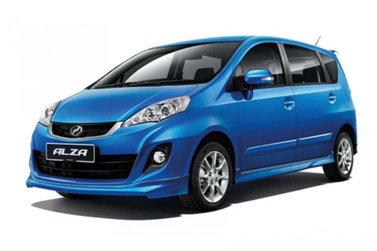 a close up of a blue honda jazz car