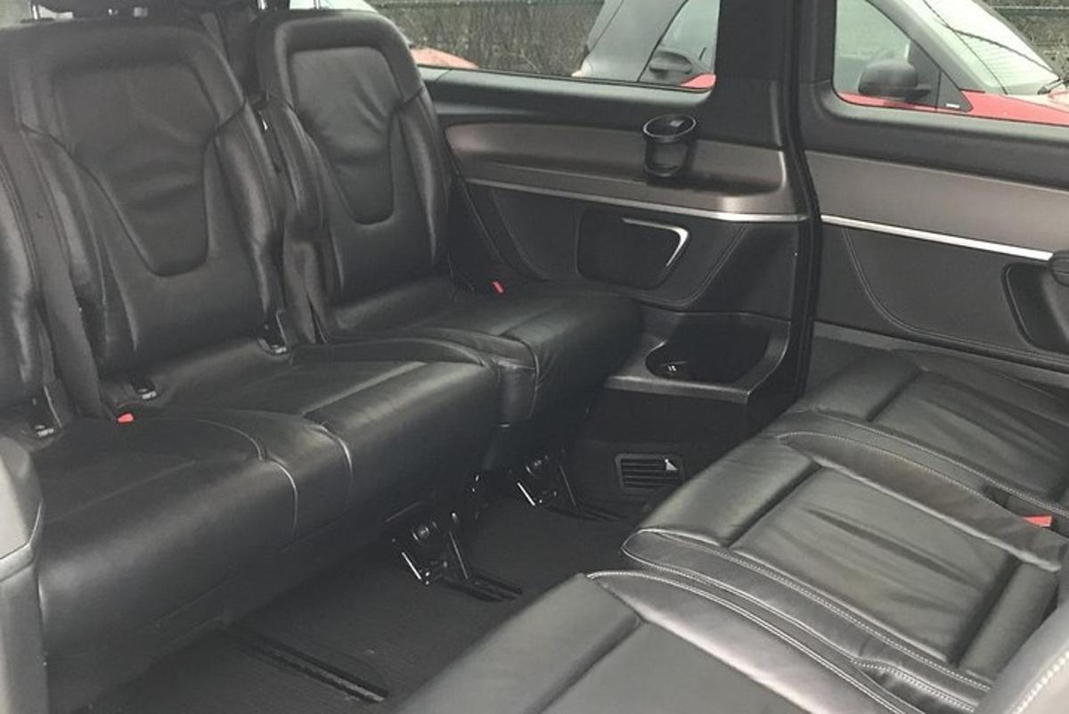 a back seat of a car with the back seatsktop