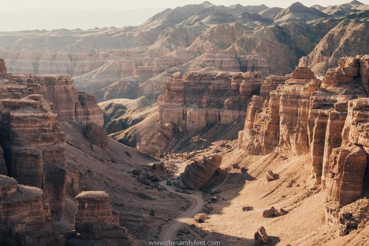 a view of the grand canyon from the sky
