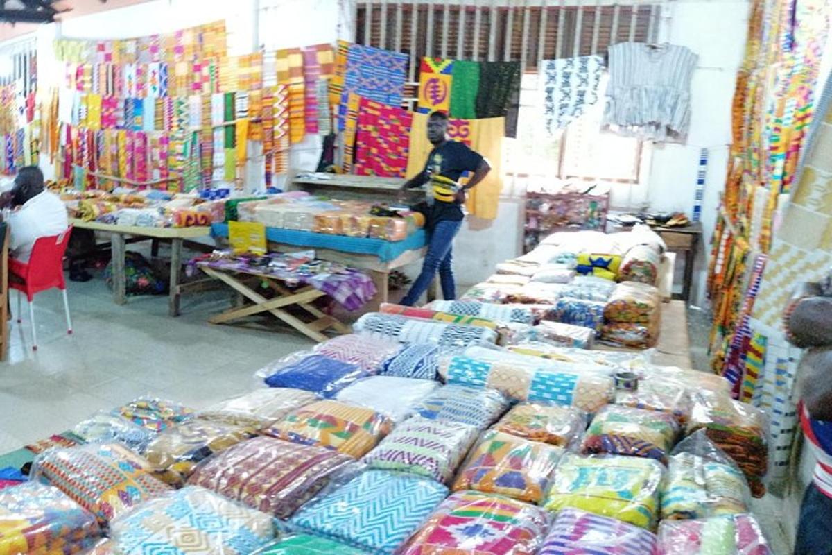 a store with a bunch of pillows on display