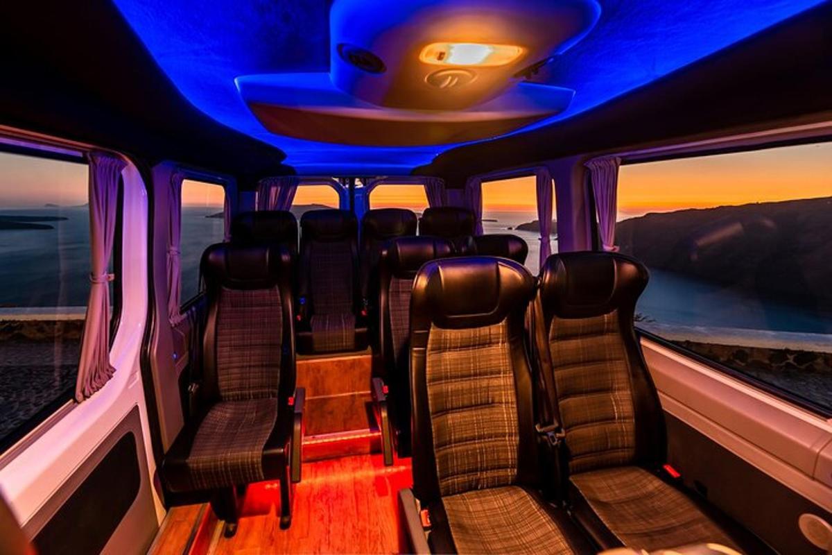 sėdynių grupė autobuso gale