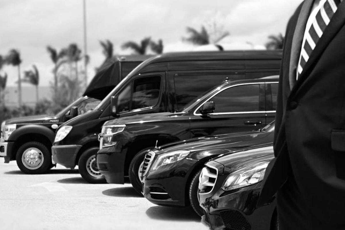 automobilių stovėjimo aikštelėje pastatytų sunkvežimių eilė