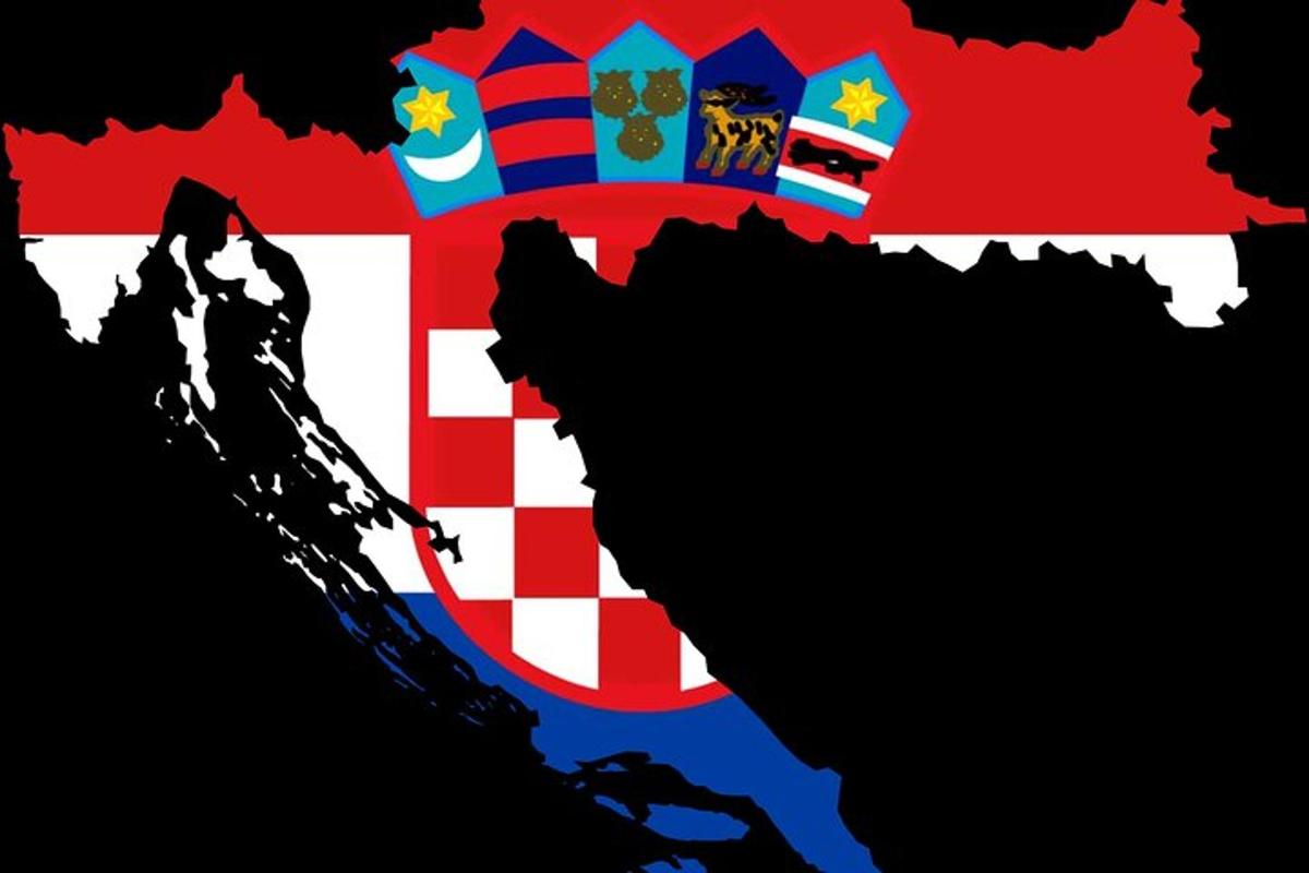 zemljevid Južne Afrike z zastavo
