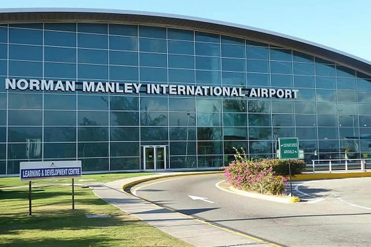 a building with a sign that readsnorwegian managency international airport