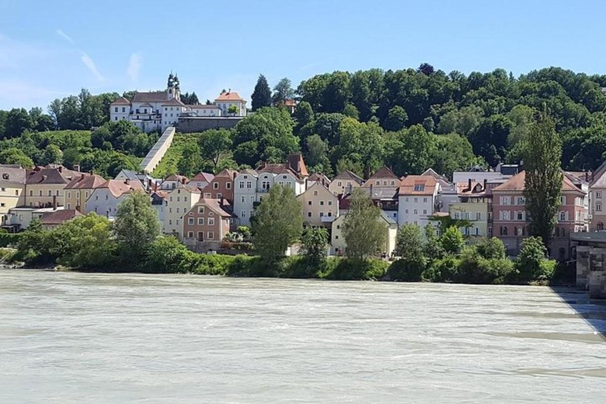 a town on the banks of a river