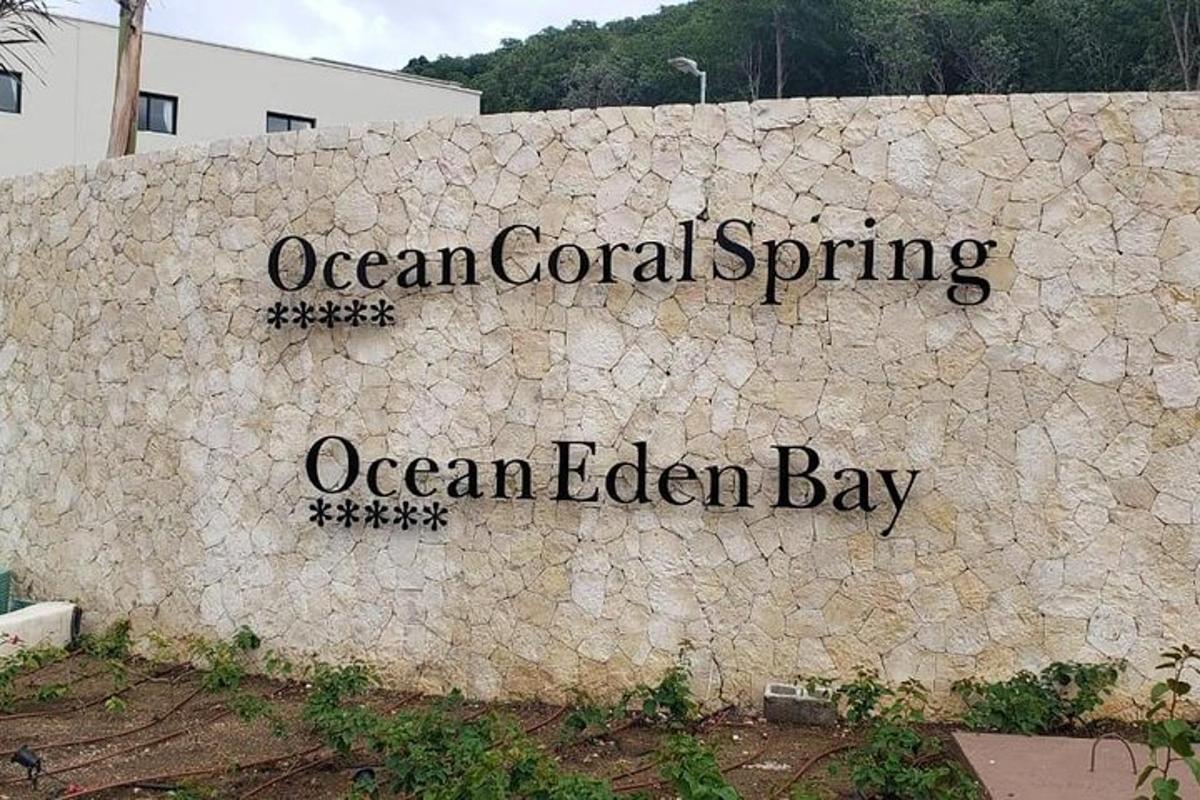 znak za oceanski koralni pomladni ocean zlati zaliv