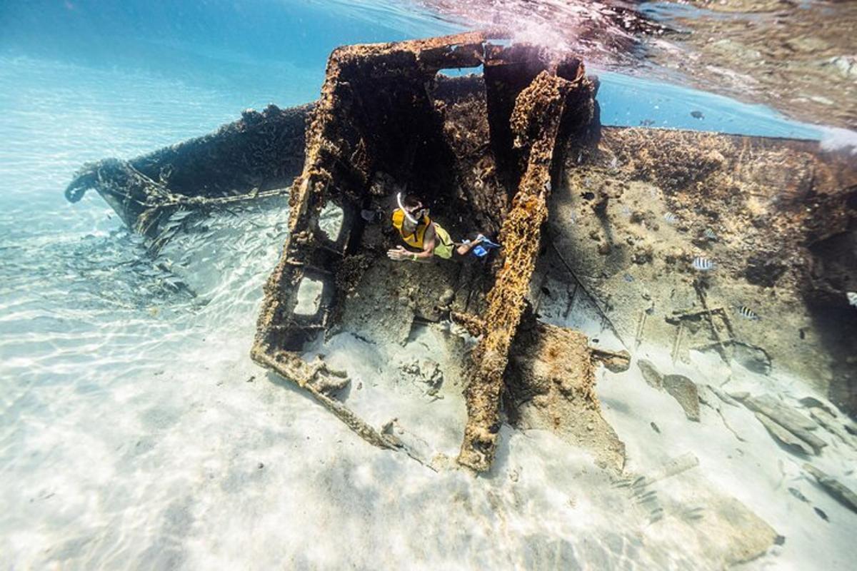 a boat in the water in the ocean