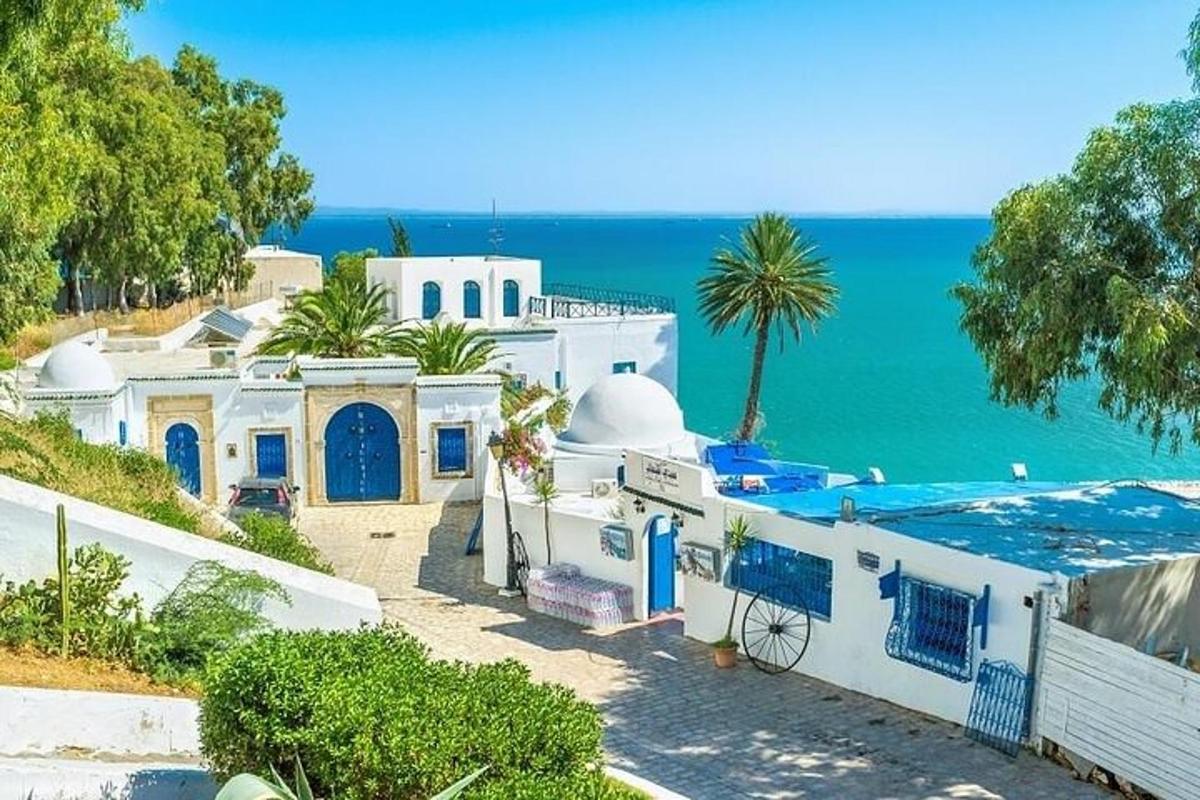 a house with a swimming pool next to the ocean