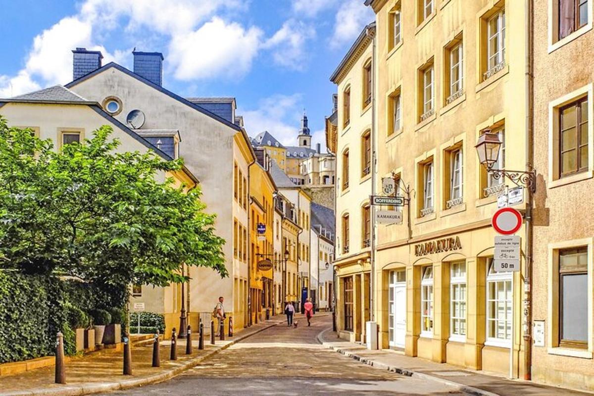 an empty street in a city with buildings