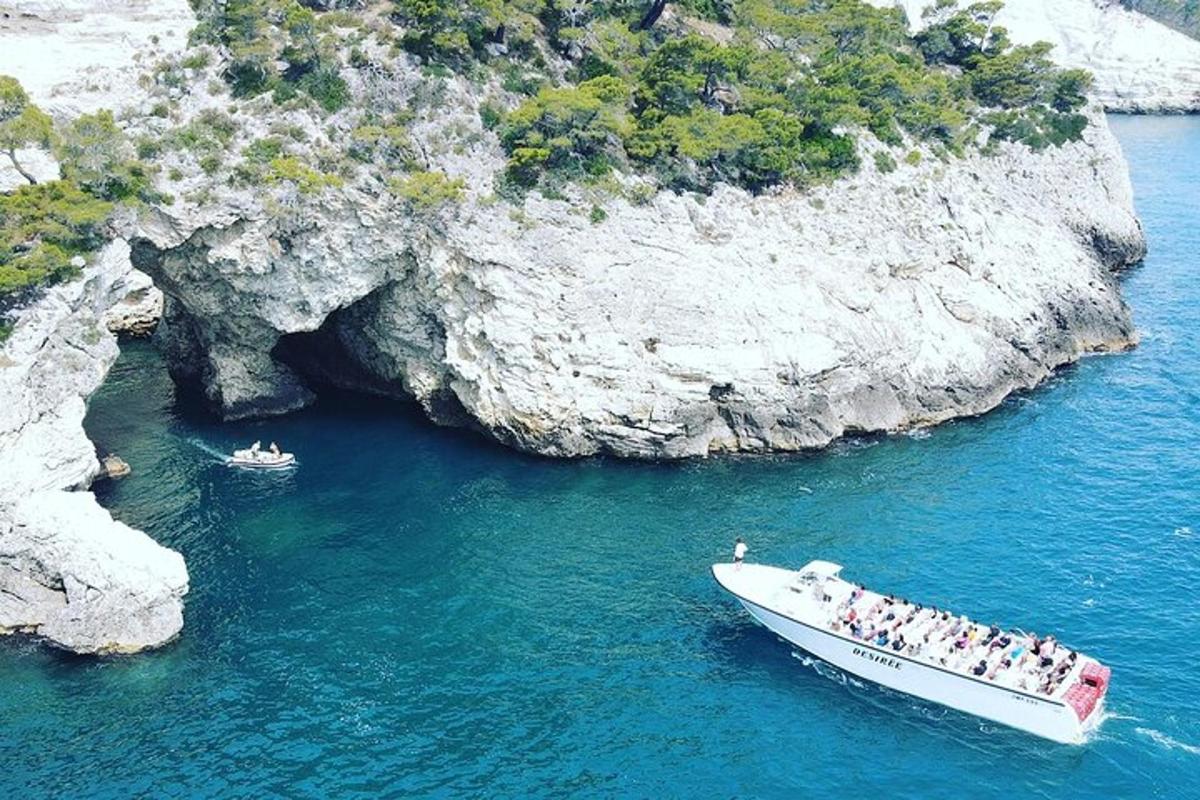 a group of people on a boat in the water