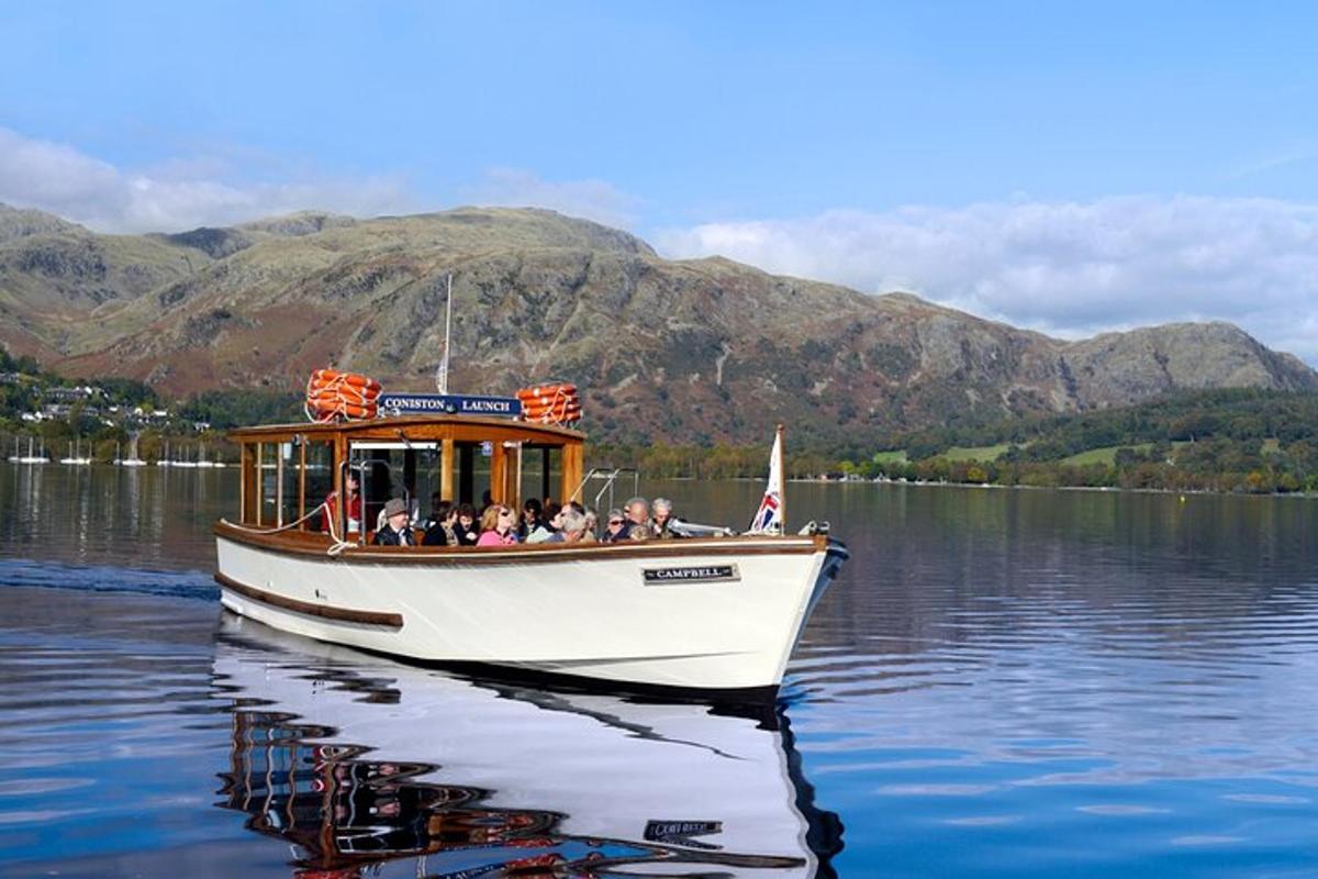 a group of people on a boat on a lake