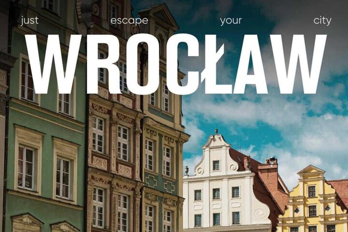 a picture of a city with the words wroclaw