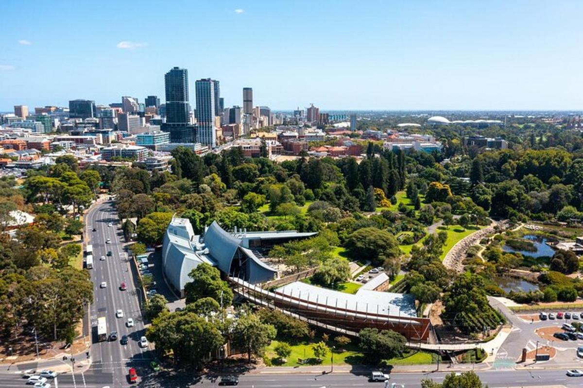 una vista aerea dello skyline della città di Sydney