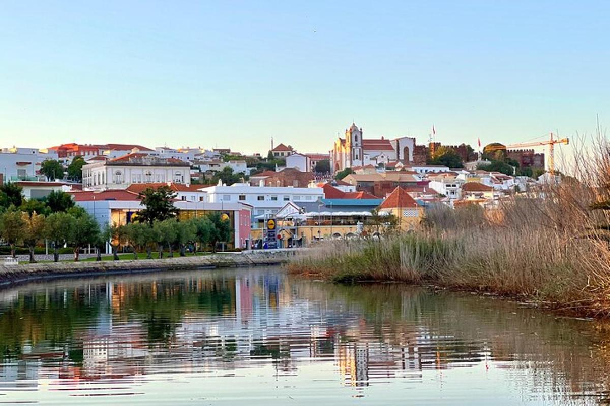 a view of a city with a river and buildings