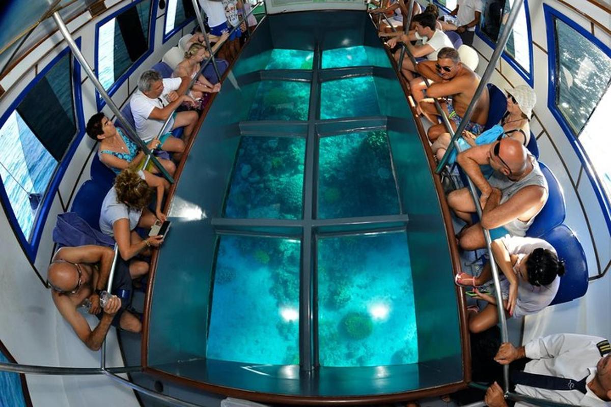 people on a cruise ship looking at a swimming pool