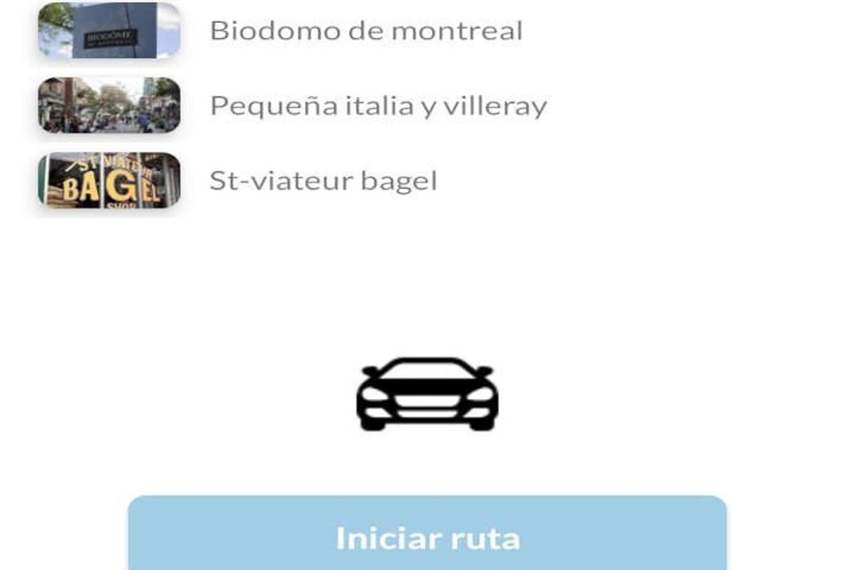 snímek obrazovky mobilního telefonu s autem