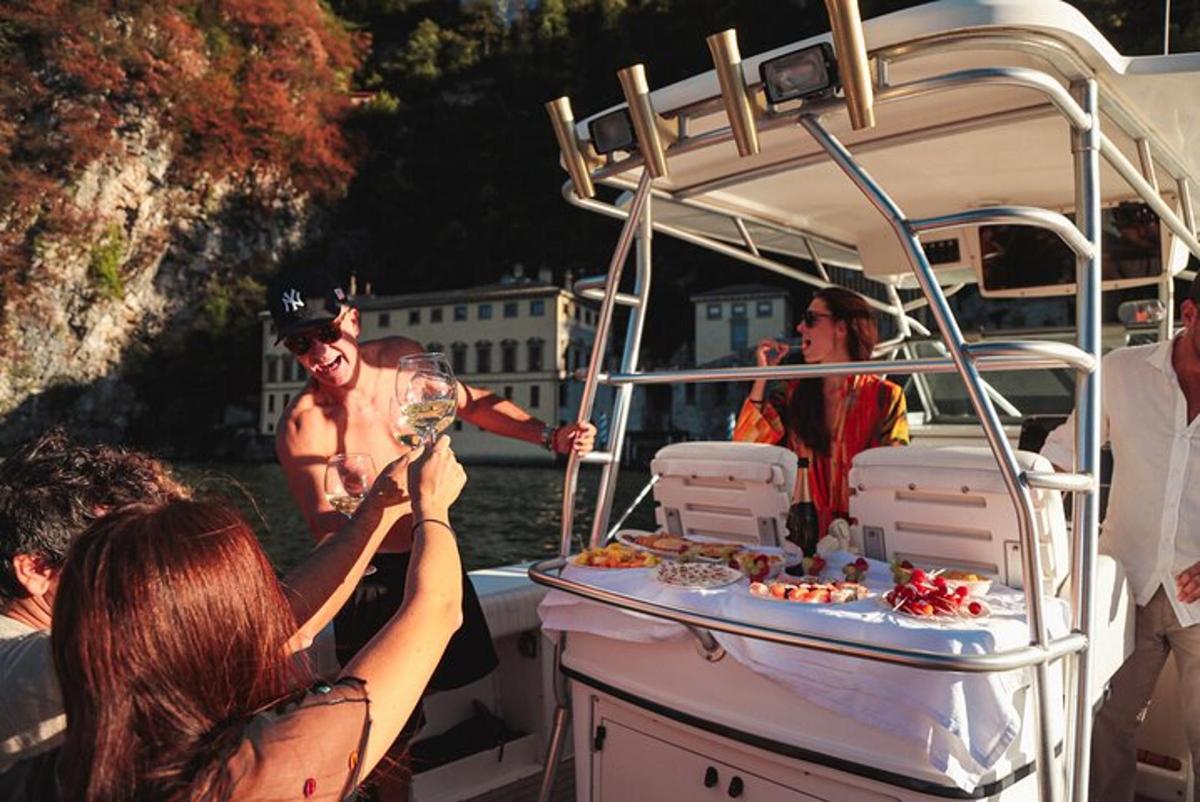 a group of people on a boat in the water
