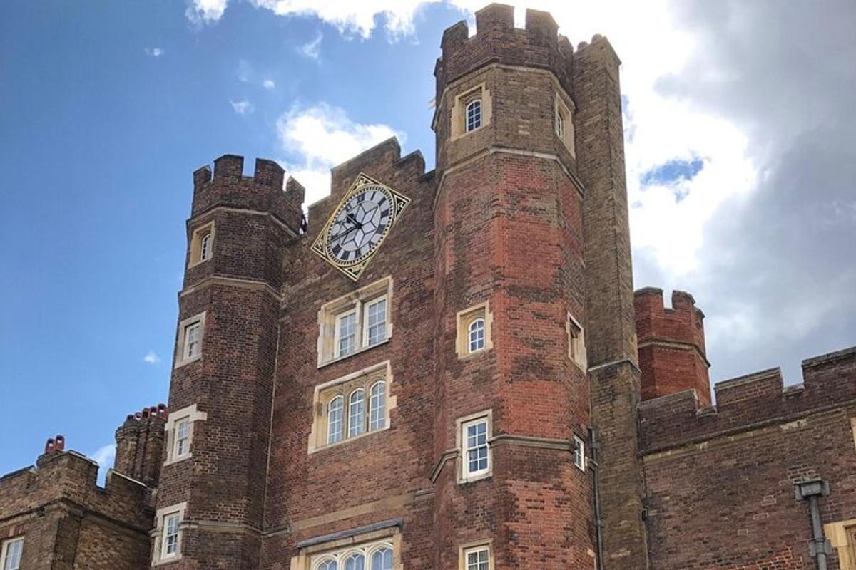 a large brick building with a clock tower on it