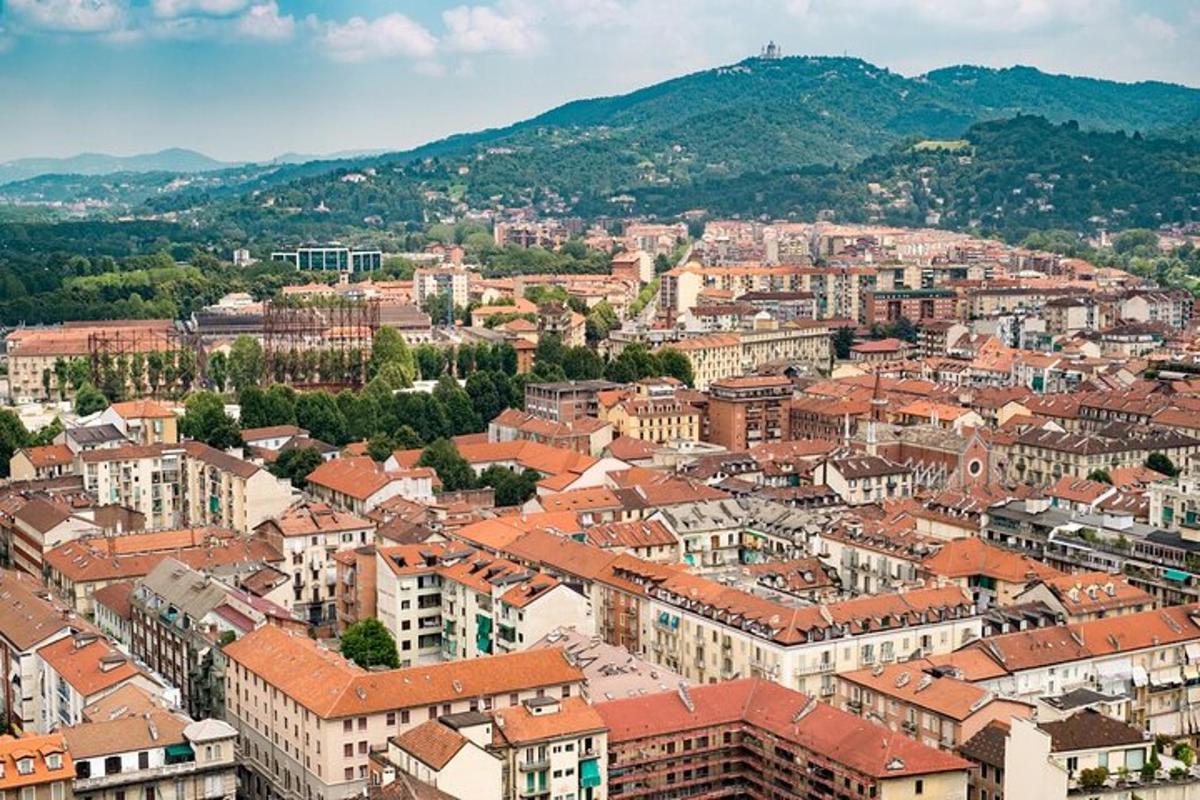 an aerial view of a city with buildings