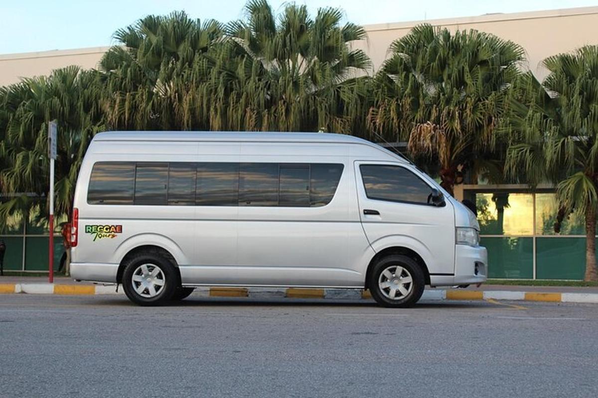 a white van parked in a parking lot