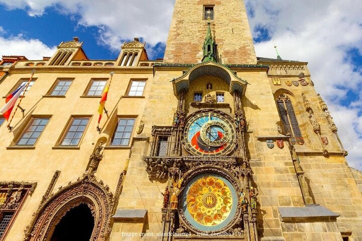 a building with a clock on the side of it