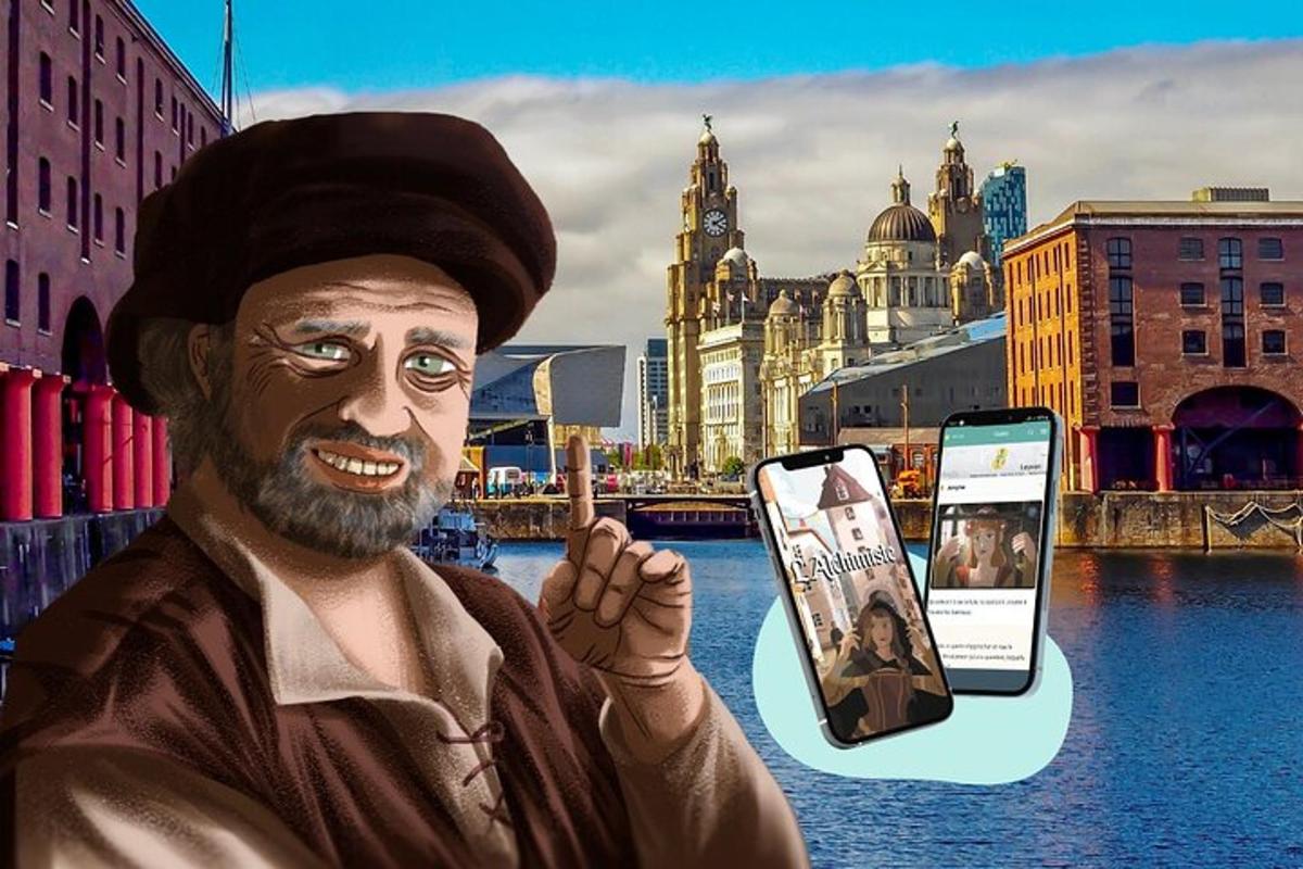 Statua mężczyzny trzymającego telefon komórkowy