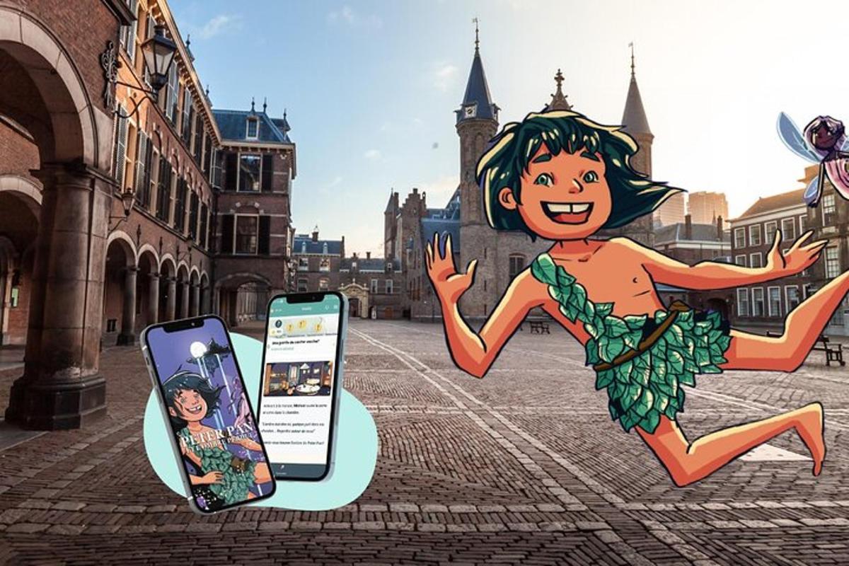 mural przedstawiający kobietę biegnącą obok telefonu komórkowego
