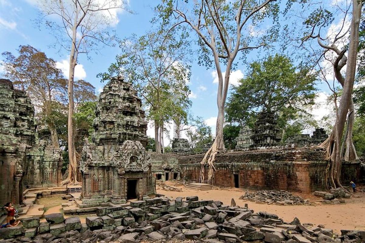 isang templo na may mga puno sa ibabaw nito