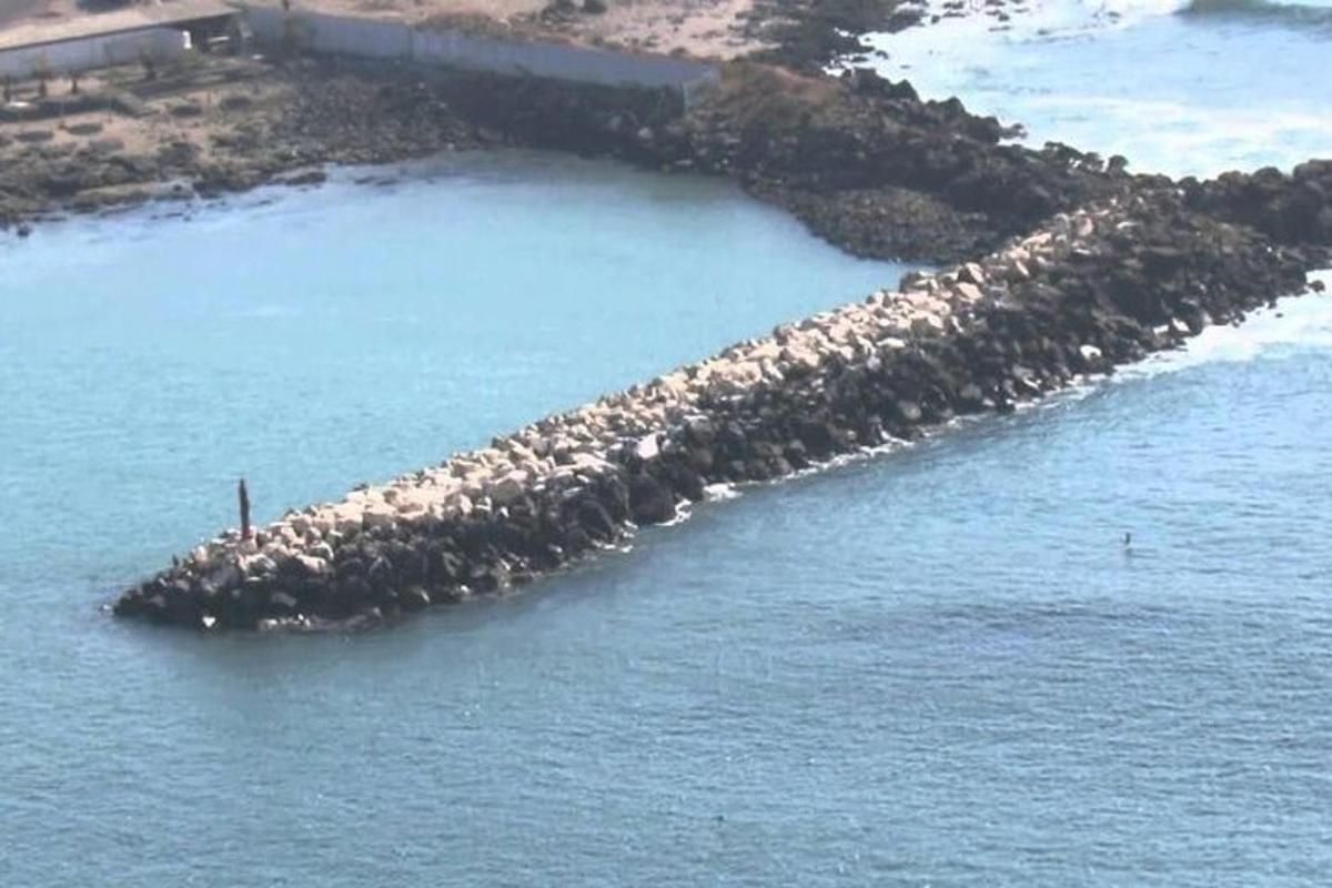 an island in a body of water