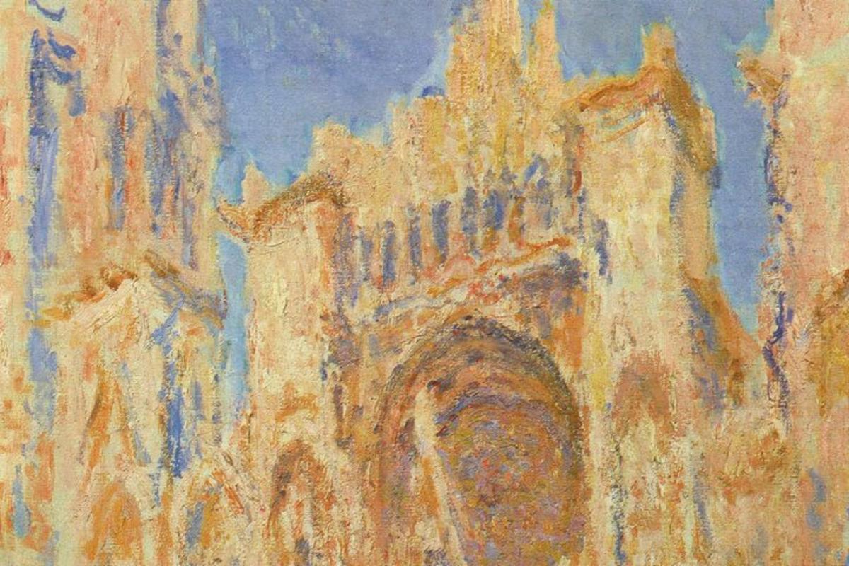 a painting of a painting of a building