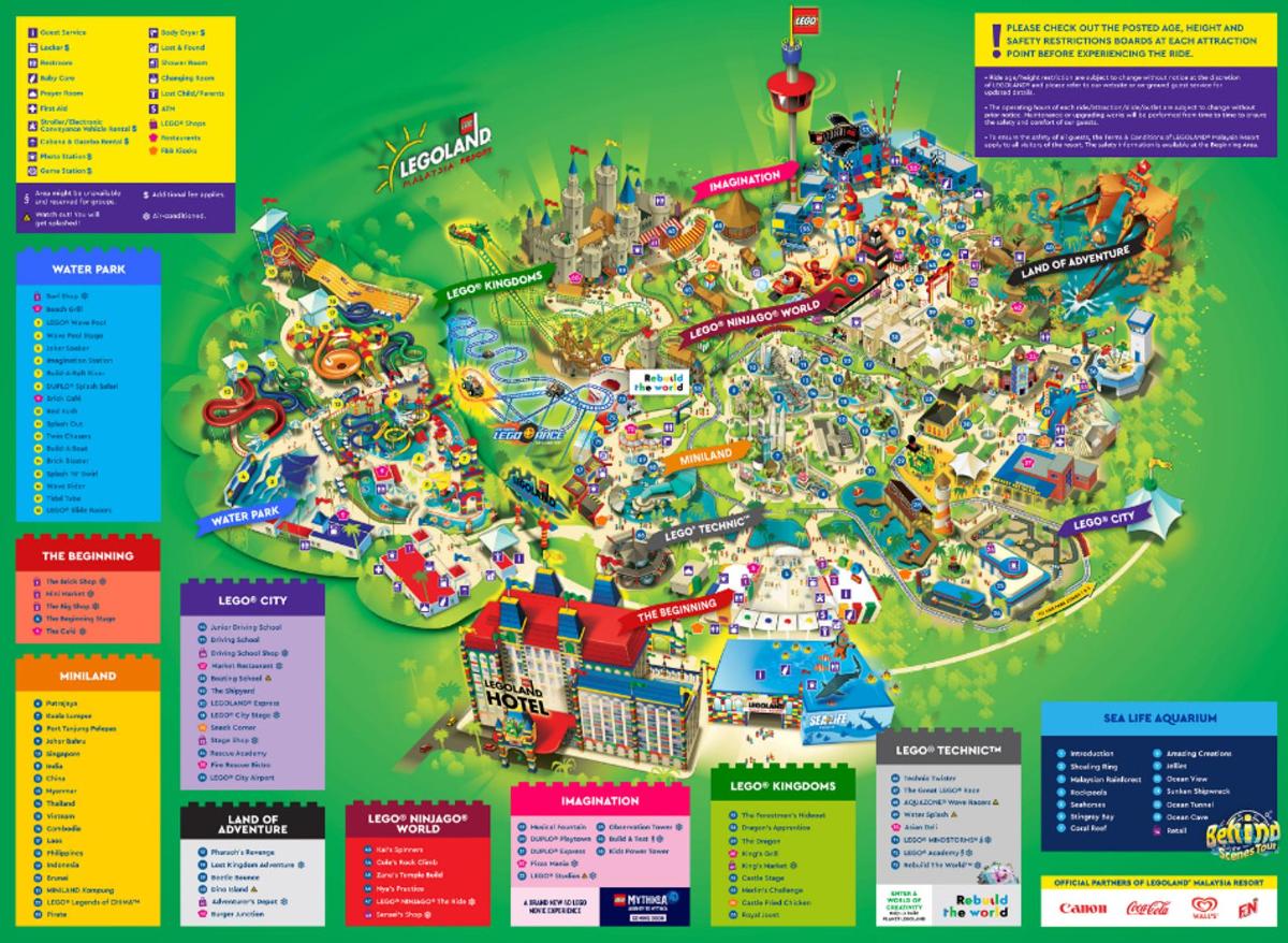 mapa zábavního parku Disneyworld