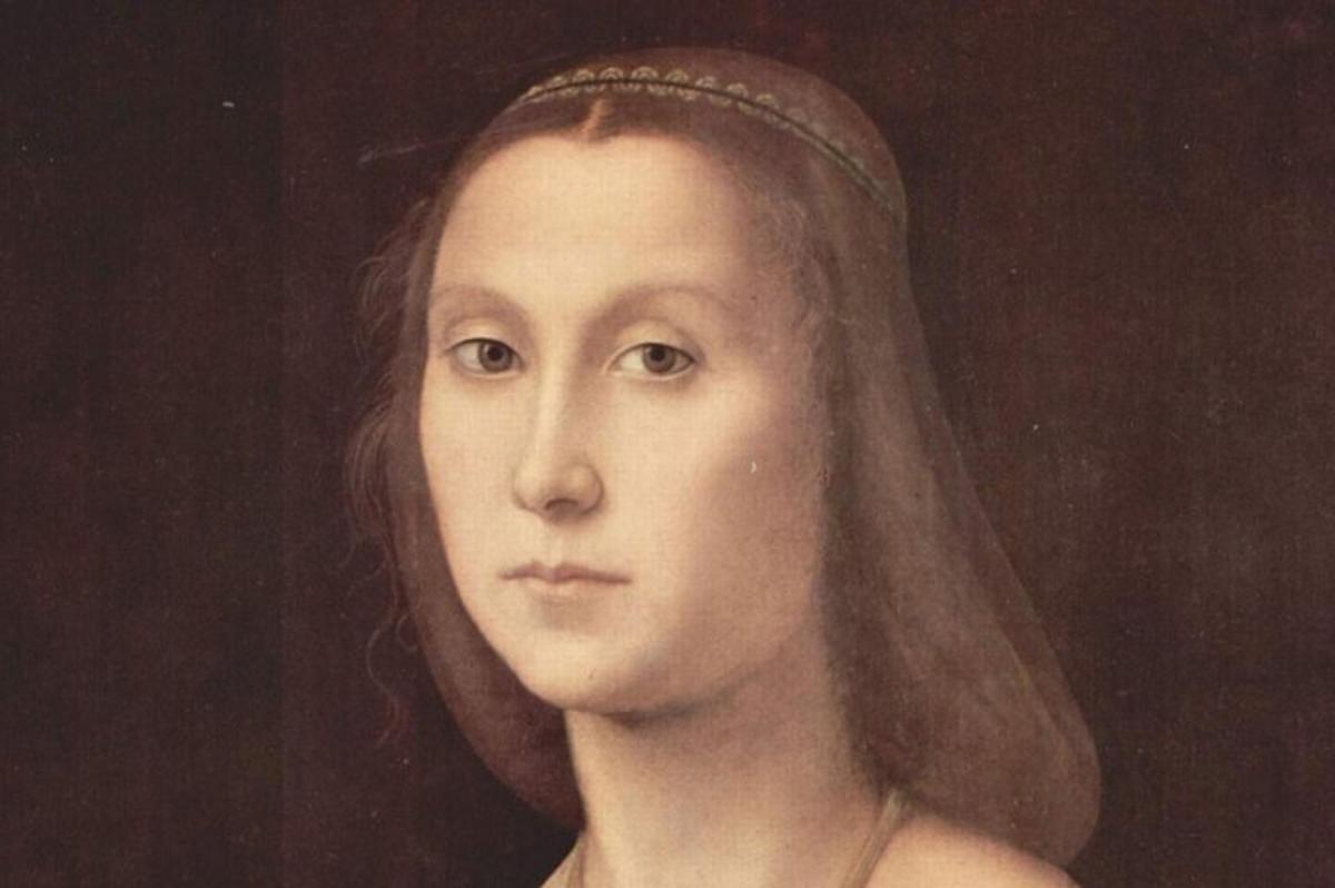 a painting of a woman wearing a tiara