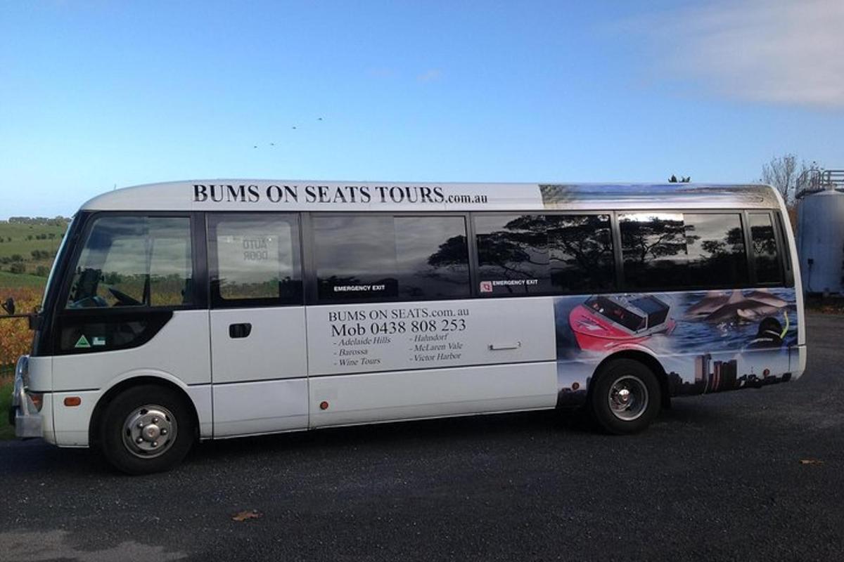 a bus with an advertisement on the side of it