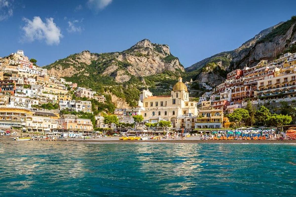 a view of positano on the amalfi coast