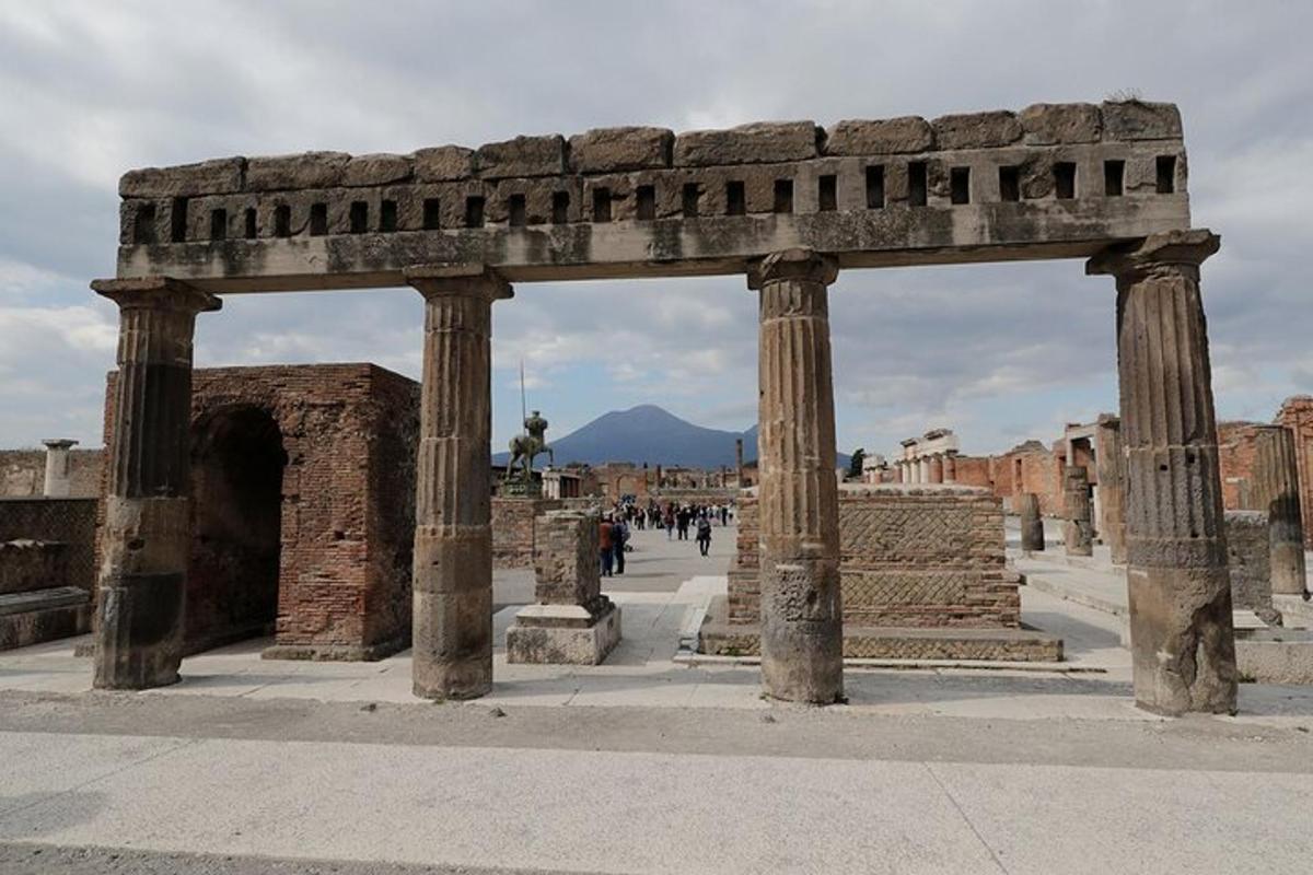 an archway in the ruins of a building