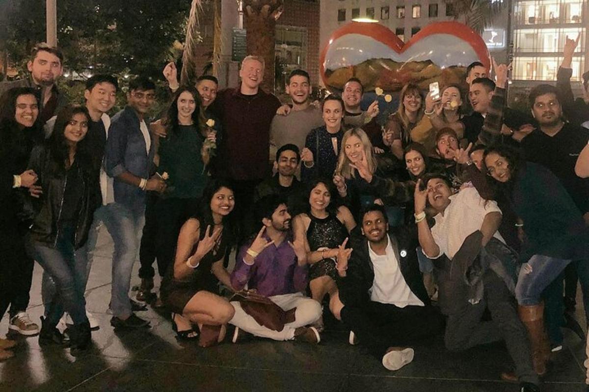 a group of people posing for a picture
