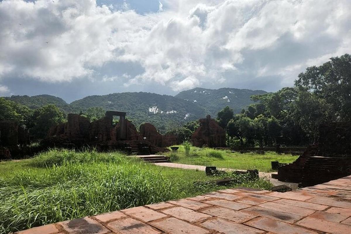 padang rumput dengan latar belakang gunung