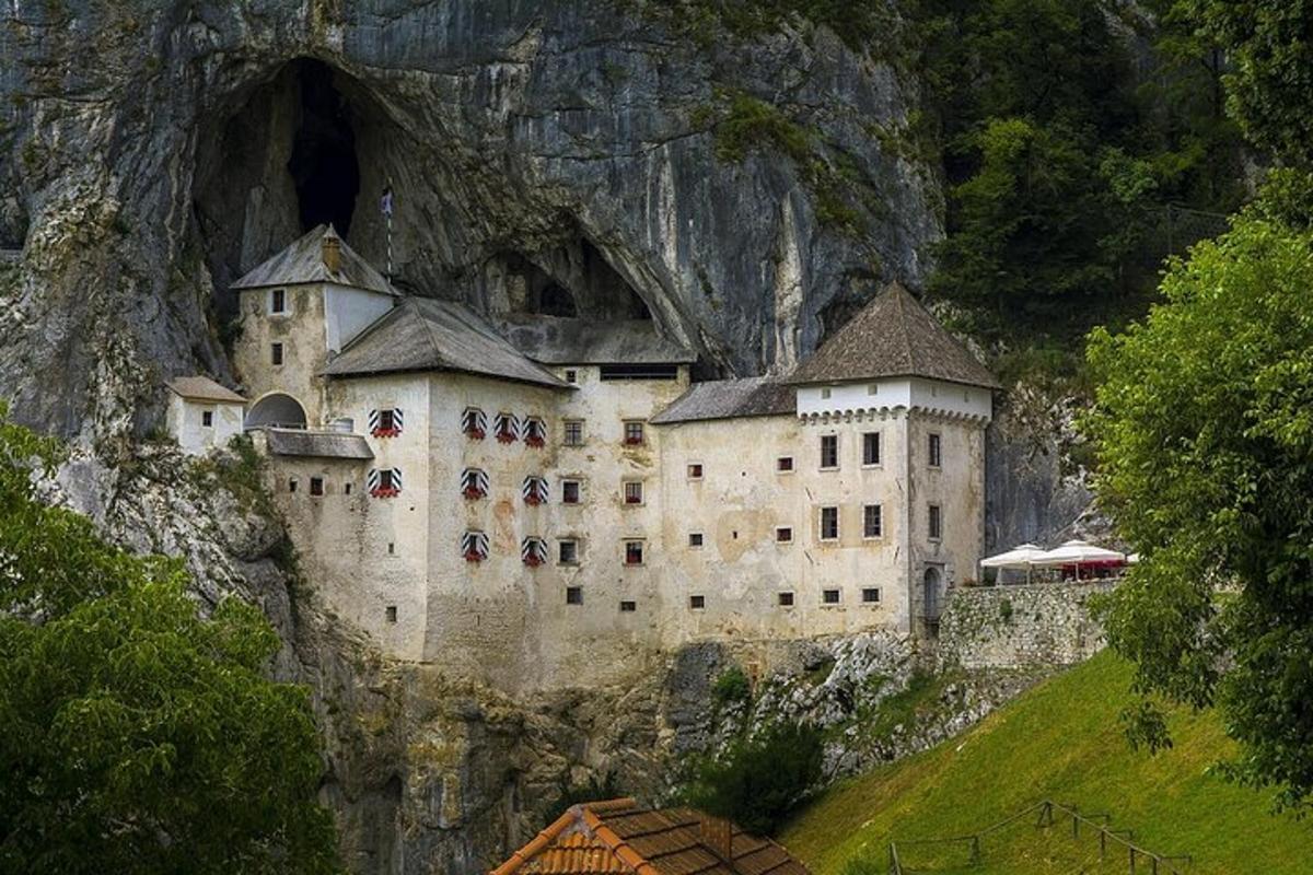 un castello sul fianco di una montagna